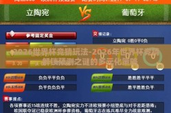 2026世界杯竞猜玩法-2026年世界杯竞猜，解锁预测之谜的多元化策略