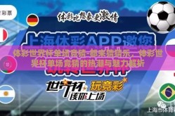 体彩世界杯单场竞猜-都来猜猜乐，体彩世界杯单场竞猜的热潮与魅力解析
