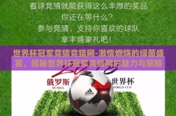 世界杯冠军竞猜竞猜网-激情燃烧的绿茵盛宴，揭秘世界杯冠军竞猜网的魅力与策略