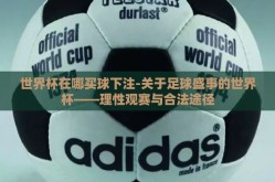 世界杯在哪买球下注-关于足球盛事的世界杯——理性观赛与合法途径