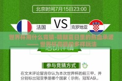 世界杯用什么竞猜-晴朗夏日里的热血承诺 —— 世界杯竞猜的多样玩法