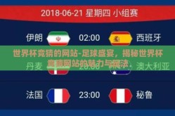 世界杯竞猜的网站-足球盛宴，揭秘世界杯竞猜网站的魅力与玩法