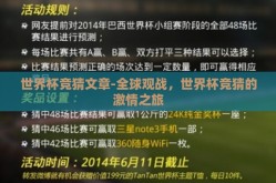 世界杯竞猜文章-全球观战，世界杯竞猜的激情之旅