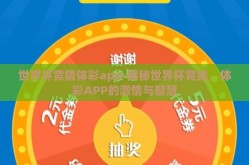世界杯竞猜体彩app-揭秘世界杯竞猜，体彩APP的激情与智慧