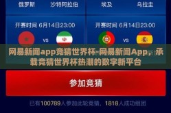网易新闻app竞猜世界杯-网易新闻App，承载竞猜世界杯热潮的数字新平台