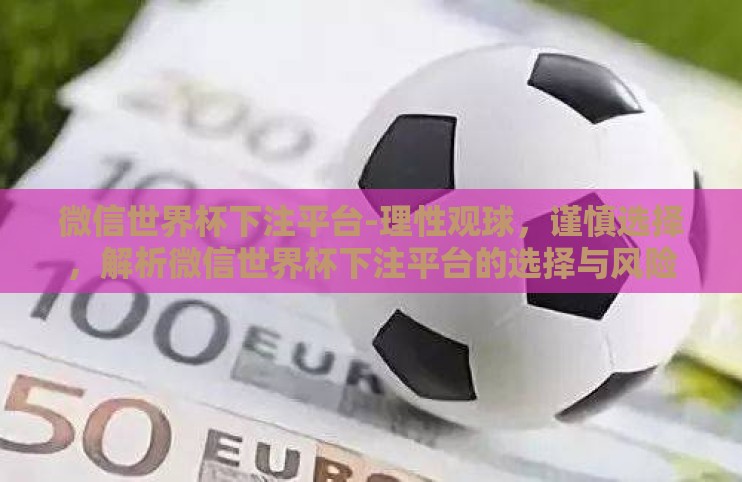 微信世界杯下注平台-理性观球,谨慎选择,解析微信世界杯下注平台的选择与风险 微信世界杯下注平台-理性观球,谨慎选择,解析微信世界杯下注平台的选择与风险