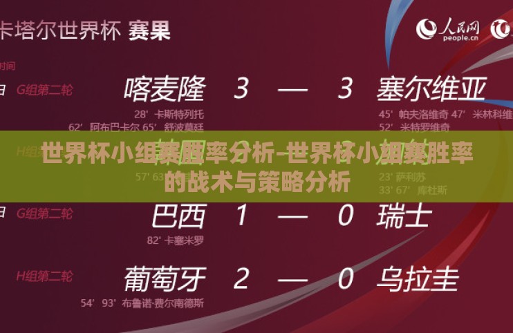 世界杯小组赛胜率分析-世界杯小组赛胜率的战术与策略分析 世界杯小组赛胜率分析-世界杯小组赛胜率的战术与策略分析