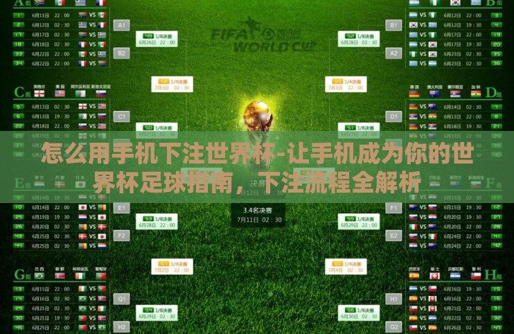 怎么用手机下注世界杯-让手机成为你的世界杯足球指南，下注流程全解析