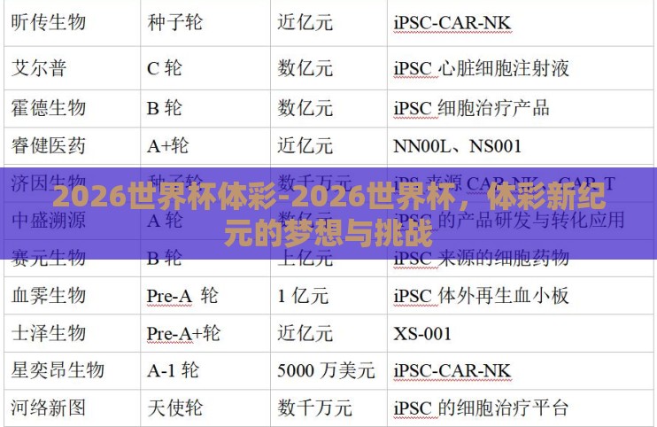 2026世界杯体彩-2026世界杯,体彩新纪元的梦想与挑战 2026世界杯体彩-2026世界杯,体彩新纪元的梦想与挑战