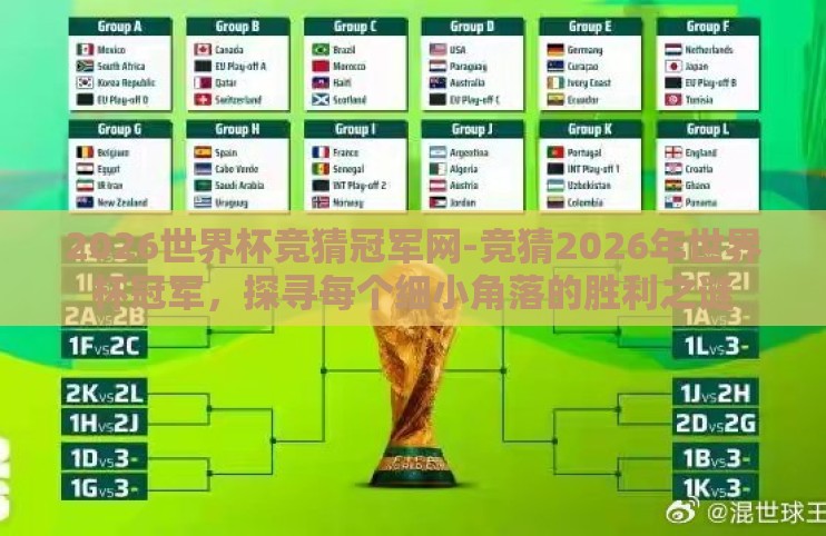 2026世界杯竞猜冠军网-竞猜2026年世界杯冠军,探寻每个细小角落的胜利之谜 2026世界杯竞猜冠军网-竞猜2026年世界杯冠军,探寻每个细小角落的胜利之谜