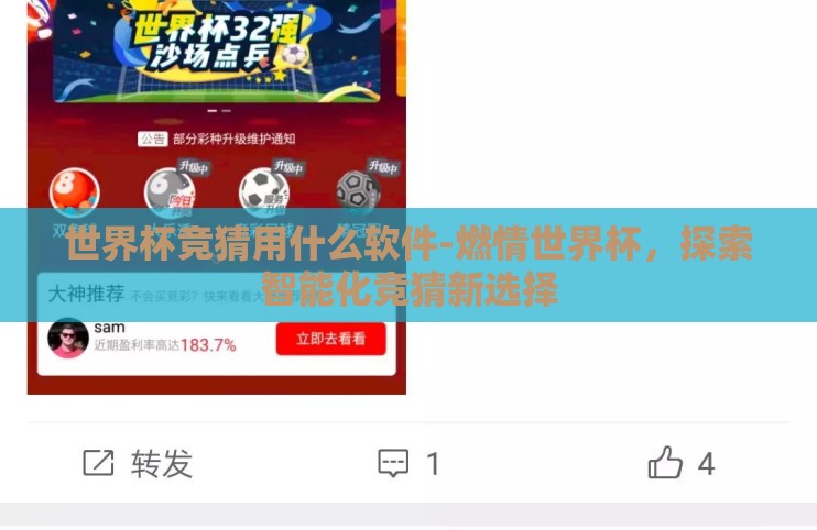 世界杯竞猜用什么软件-燃情世界杯,探索智能化竞猜新选择 世界杯竞猜用什么软件-燃情世界杯,探索智能化竞猜新选择