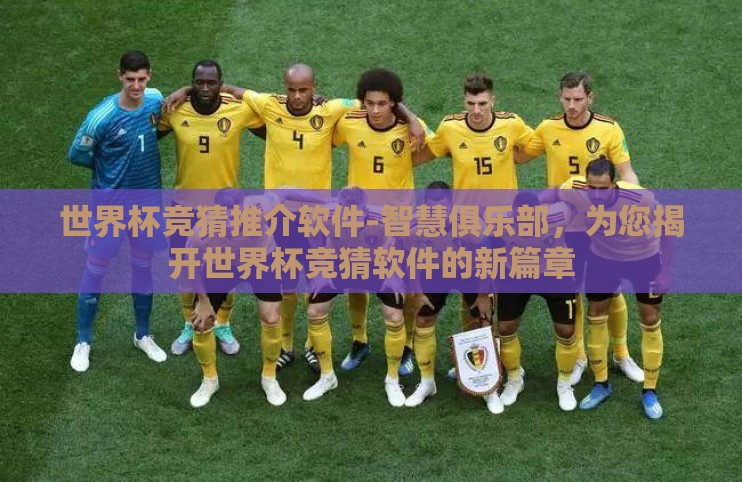 世界杯竞猜推介软件-智慧俱乐部,为您揭开世界杯竞猜软件的新篇章 世界杯竞猜推介软件-智慧俱乐部,为您揭开世界杯竞猜软件的新篇章