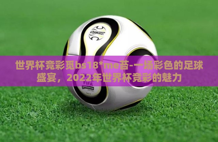 世界杯竞彩觅bs18*me苔-一场彩色的足球盛宴，2022年世界杯竞彩的魅力