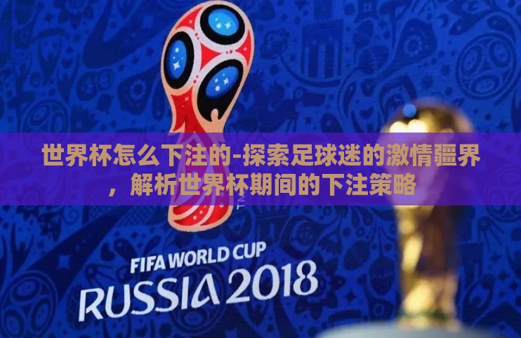 世界杯怎么下注的-探索足球迷的激情疆界，解析世界杯期间的下注策略