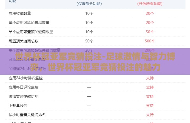 世界杯冠亚军竞猜投注-足球激情与智力博弈，世界杯冠亚军竞猜投注的魅力