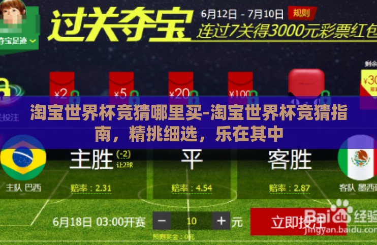 淘宝世界杯竞猜哪里买-淘宝世界杯竞猜指南，精挑细选，乐在其中