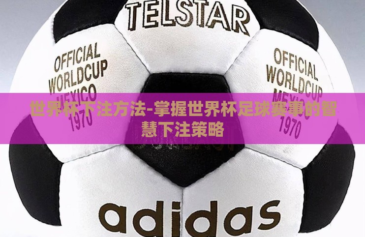 世界杯下注方法-掌握世界杯足球赛事的智慧下注策略