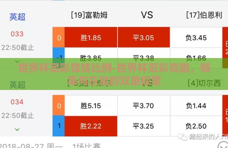世界杯足彩竞猜比例-世界杯足彩竞猜,概率与乐趣的双重探索 世界杯足彩竞猜比例-世界杯足彩竞猜,概率与乐趣的双重探索